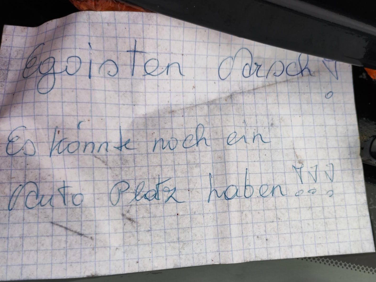 Die Nachricht des Unbekannten war eindeutig.