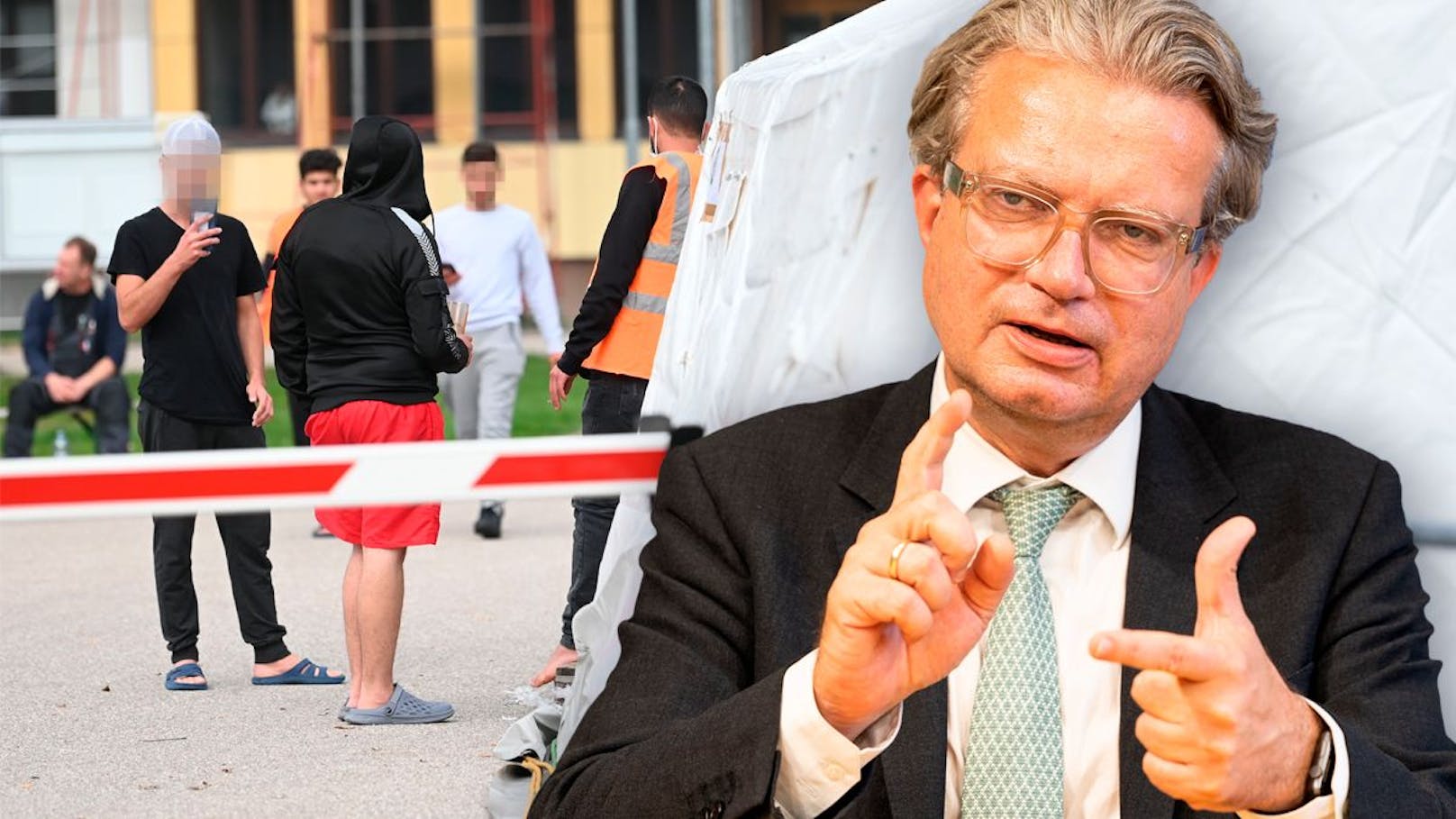 Christopher Drexler ist gegen Zeltdörfer für Migranten in der Steiermark.