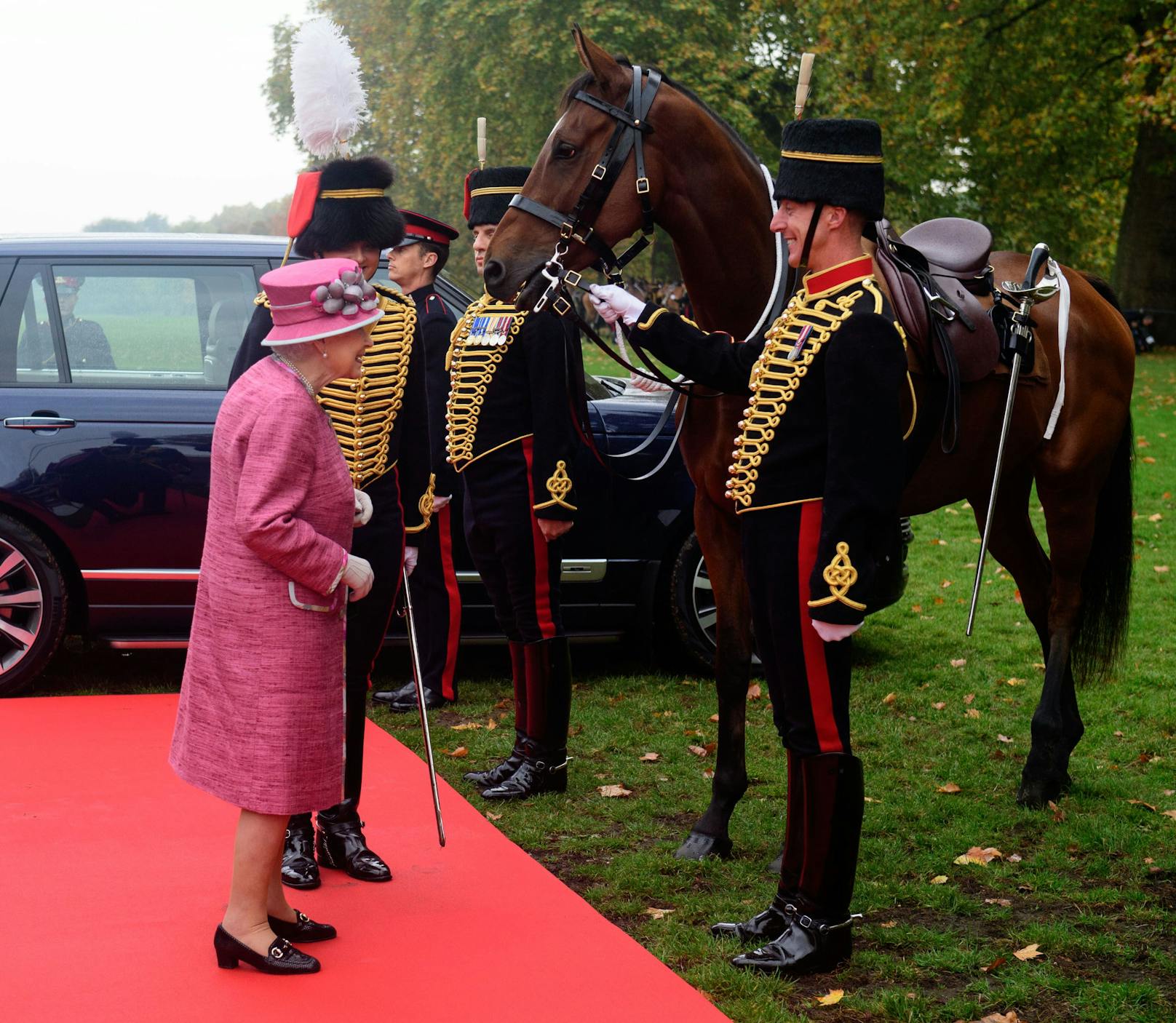 Die Artillerie der Royals umfasst mehr als 80 Pferde. 