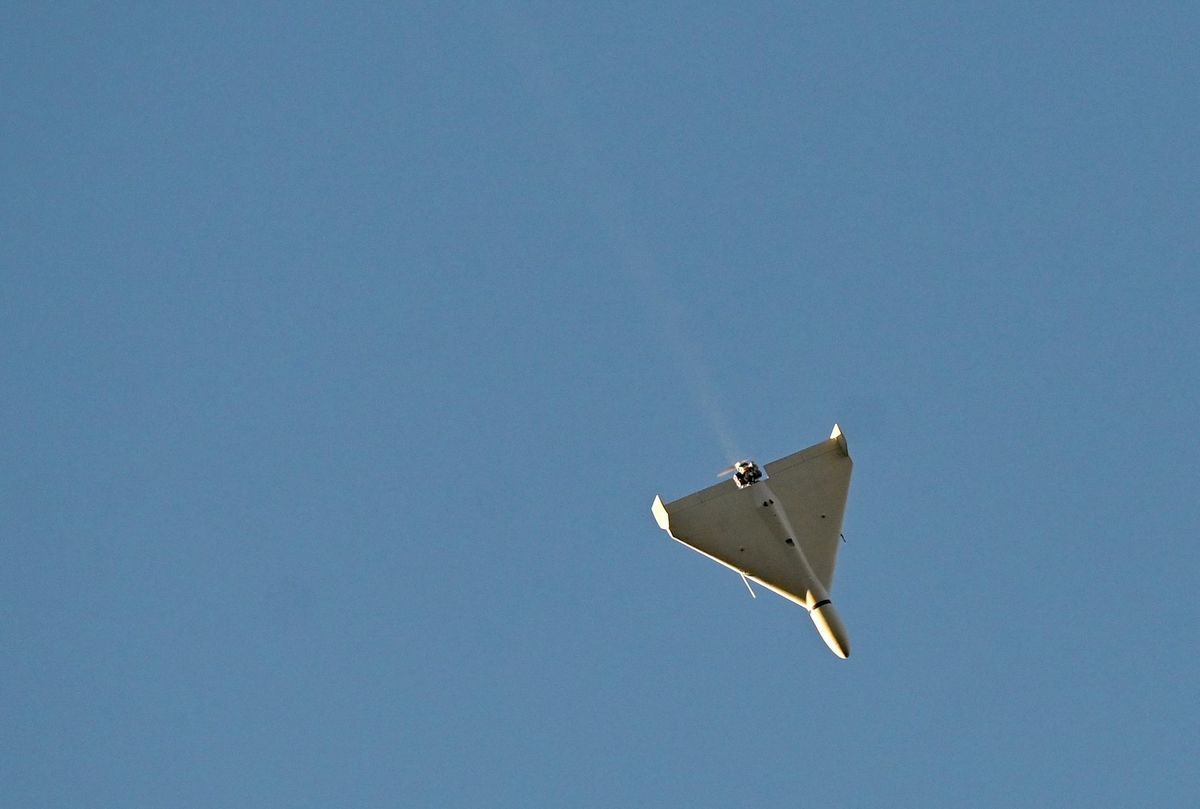Einem AFP-Fotografen gelang diese spektakuläre Aufnahme, kurz vor dem Einschlag. 