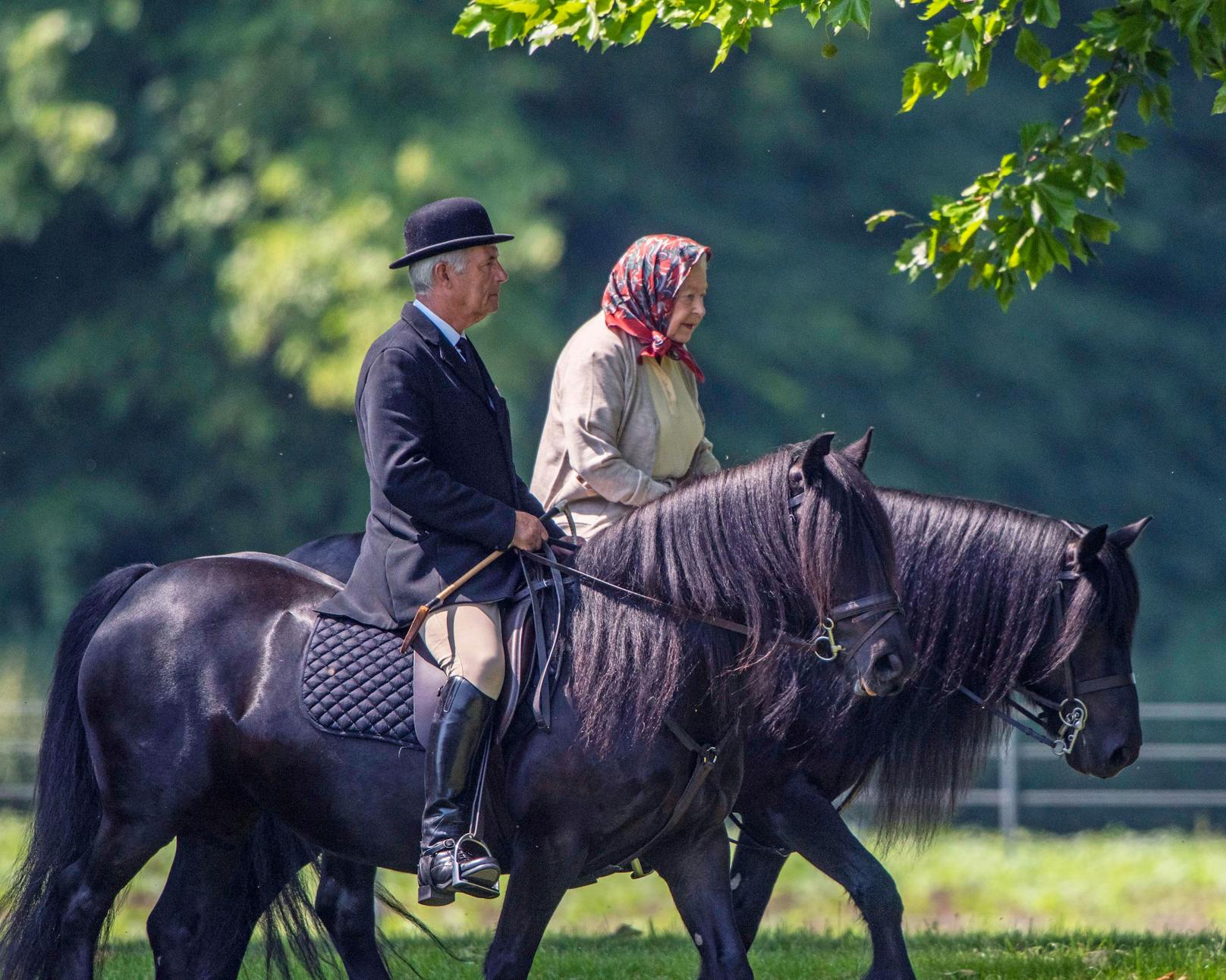 Das Reiten gehörte bis zum Schluss zu den großen Leidenschaften der Queen. 