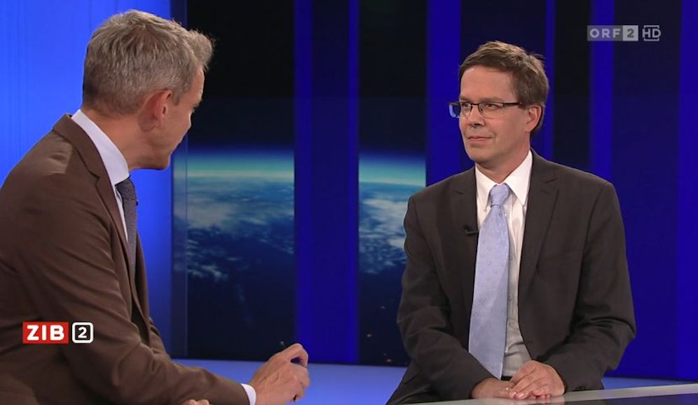 Wirtschaftsstrafrechtler Robert Kert in der ZIB2