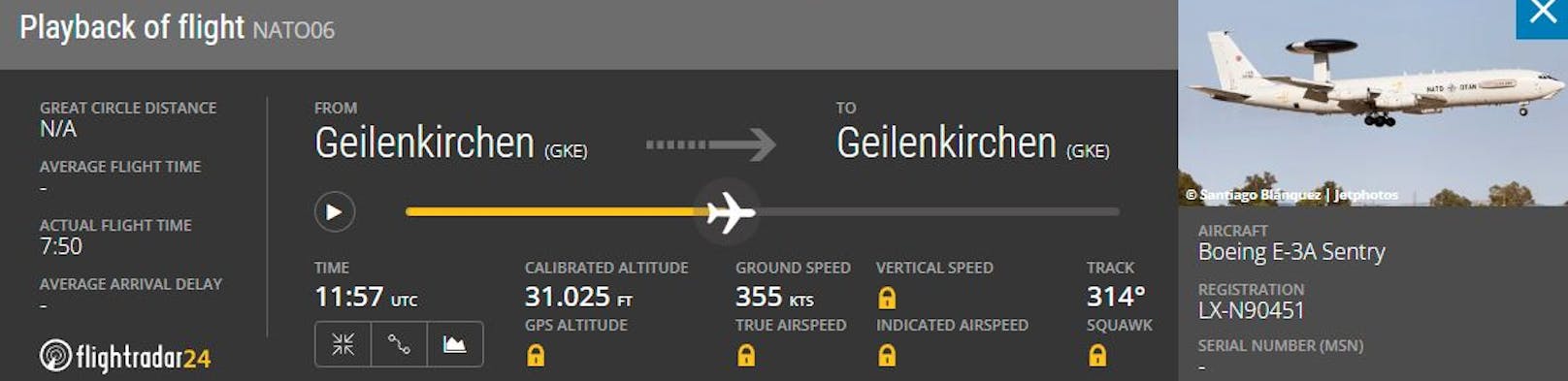 ... es sich um ein AWACS-Radarflugzeug der NATO in Aufklärungsmission am Schwarzen Meer.&nbsp;<a target="_blank" data-li-document-ref="100233986" href="https://www.heute.at/g/[A-Za-z0-9.-]*-100233986">Hier weiterlesen &gt;&gt;</a>