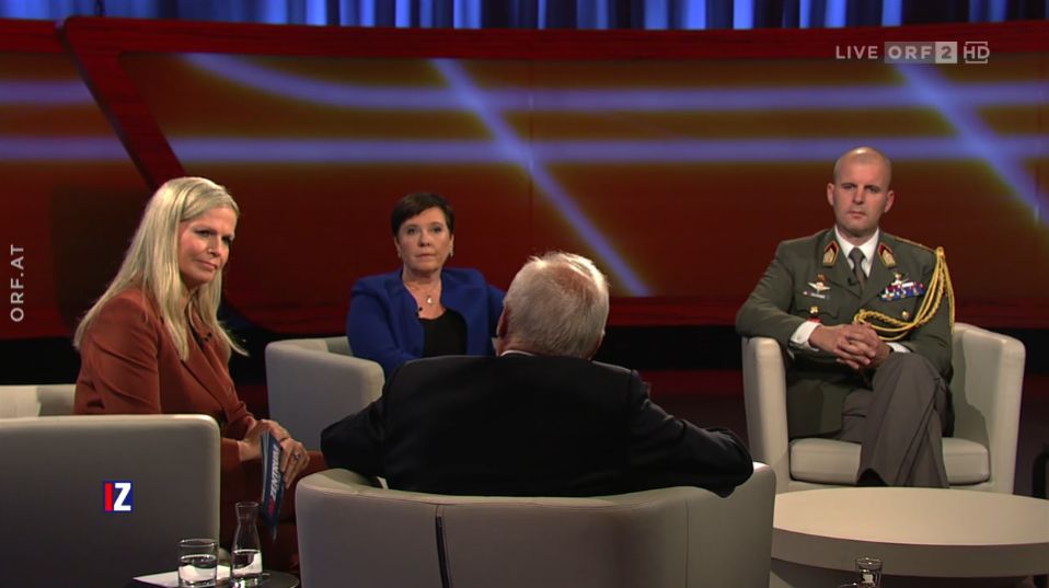 Bundesheer-Oberst und Militärstratege Markus Reisner war am 16. Oktober 2022 zu Gast in Claudia Reiterers ORF-Talkshow "Im Zentrum".