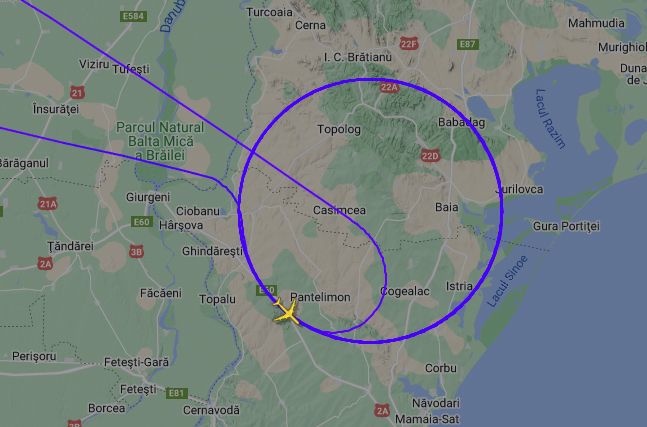 Der verdächtige Flieger kreiste stundenlang.