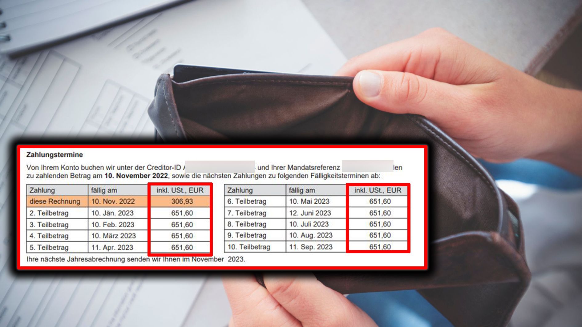 Die neuen Teilbeträge bedeuten für die beiden Pensionisten den finanziellen Ruin.