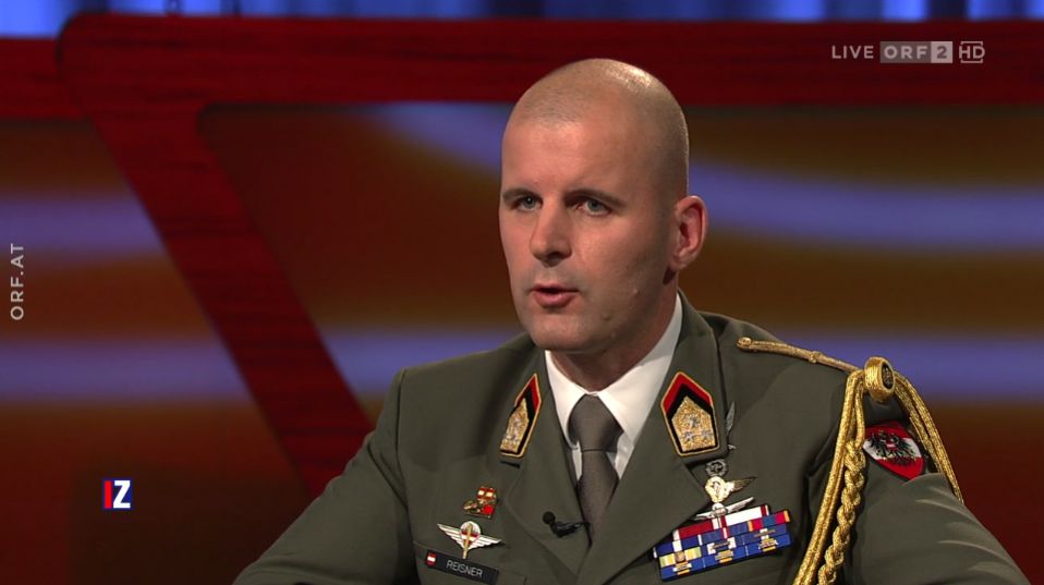 Bundesheer-Oberst und Militärstratege Markus Reisner war am 16. Oktober 2022 zu Gast in Claudia Reiterers ORF-Talkshow "Im Zentrum".