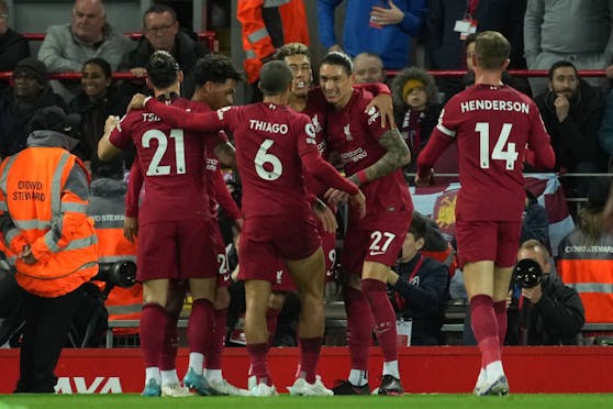 Liverpool jubelt über einen 1:0-Erfolg gegen West Ham.