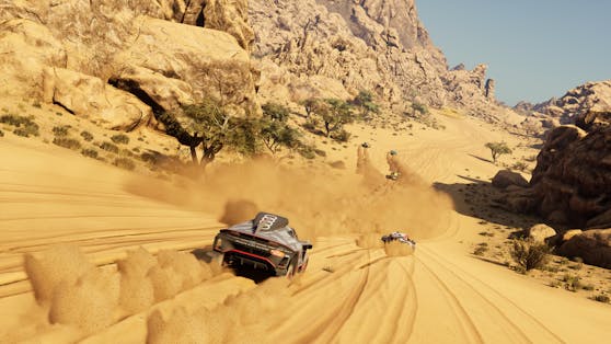 Weit und breit nur Sand – doch "Dakar Desert Rally" spielt sich im Test überraschend abwechslungsreich.