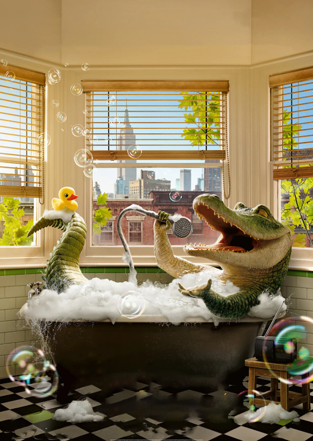In der Wanne fühlt er sich am wohlsten.