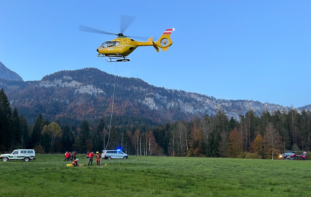 Der Mann wurde in ein Spital geflogen.