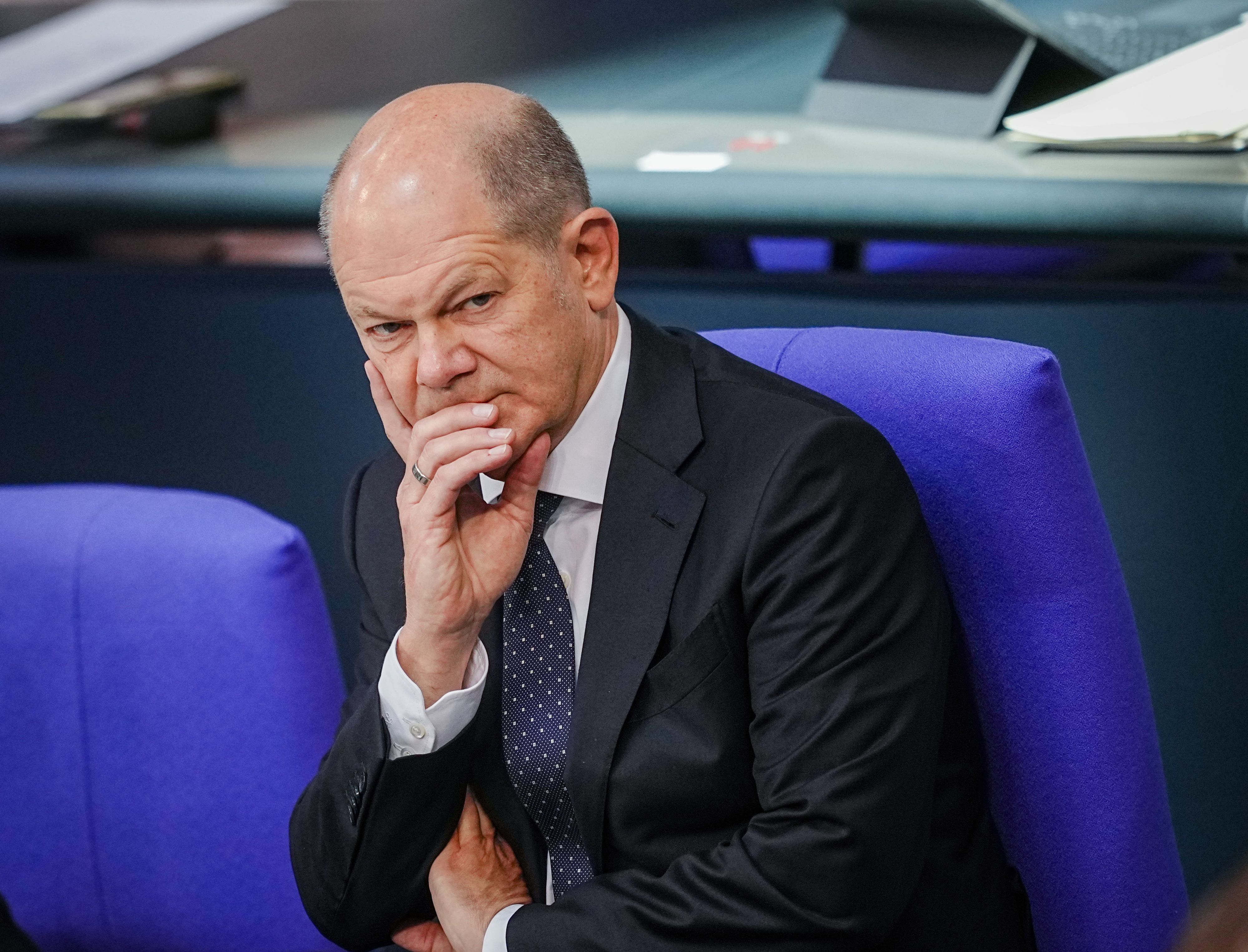 Eisige Stimmung: Bundeskanzler Olaf Scholz (SPD am 20.10. 2022.