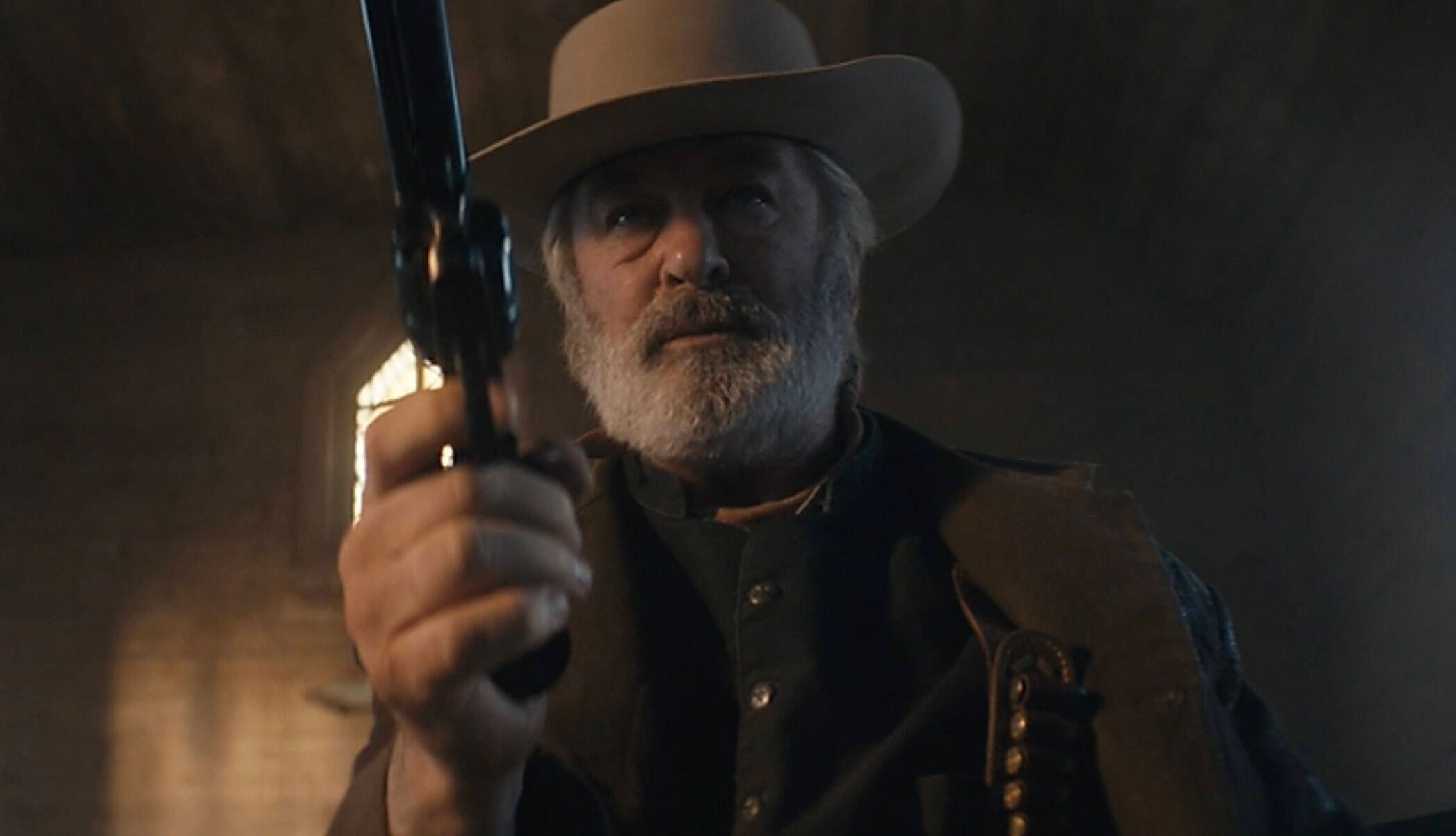 April 26, 2022, Santa Fe, New Mexico, USA: The released silent video footage of ALEC BALDWIN practicing a scene with a revolver on the set of the western Rust before accidentally shooting and killing the film s cinematographer, Halyna Hutchins. Producer and actor Baldwin fired the prop gun that killed one crew member and injured another on the set of the movie Rust in New Mexico, the said. The film s director of photography, Halyna Hutchins, 42, was killed, and director Joel Souza, 48, was injured when Baldwin, 63, discharged the stage firearm. Santa Fe USA - ZUMA 20220426_new_z03_020 Copyright: xSantaxFexCountyxSheriff sxOfficex 