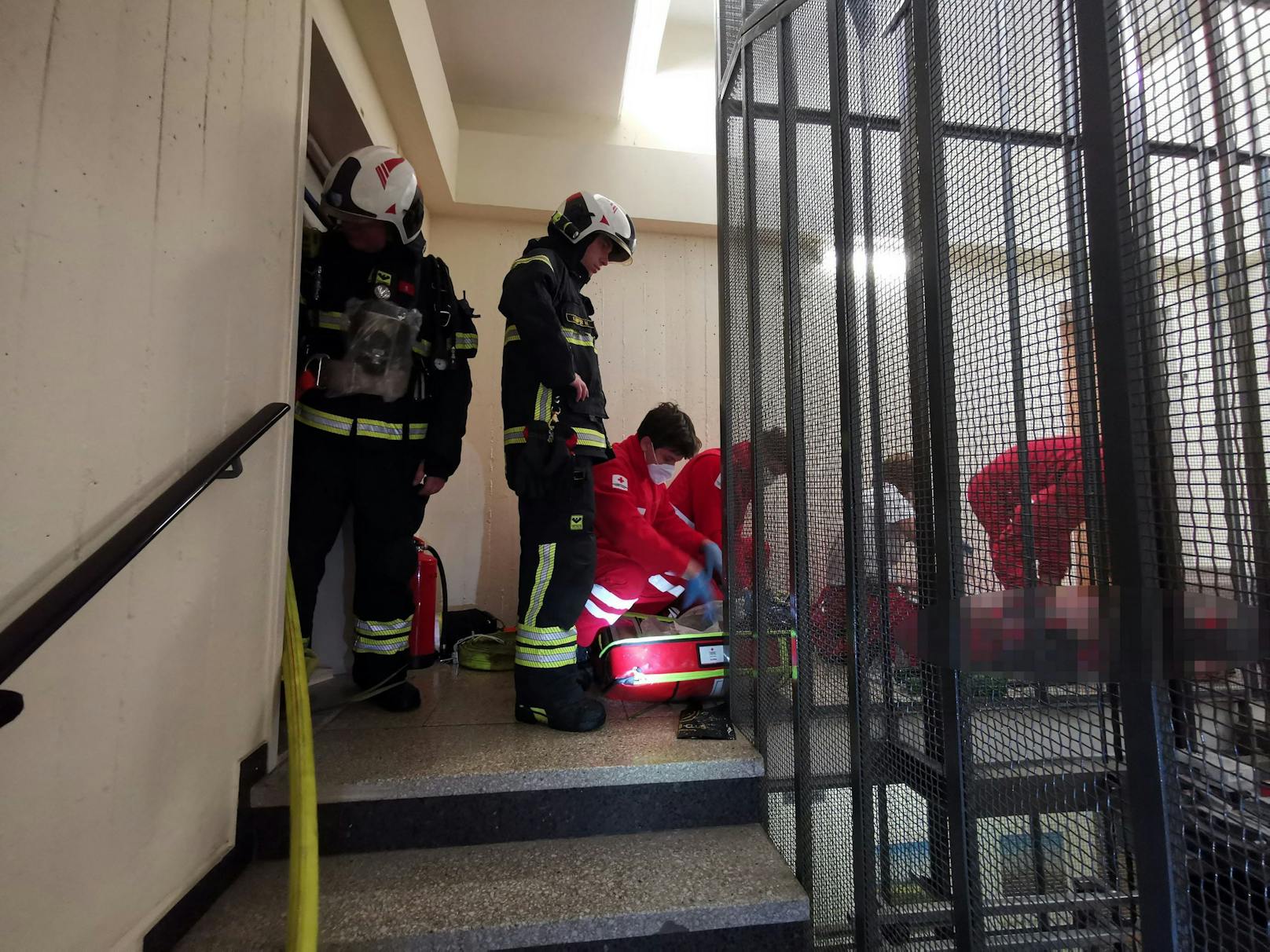 Eine Frau wurde beim Brand in einem Mehrparteienwohnhaus verletzt.