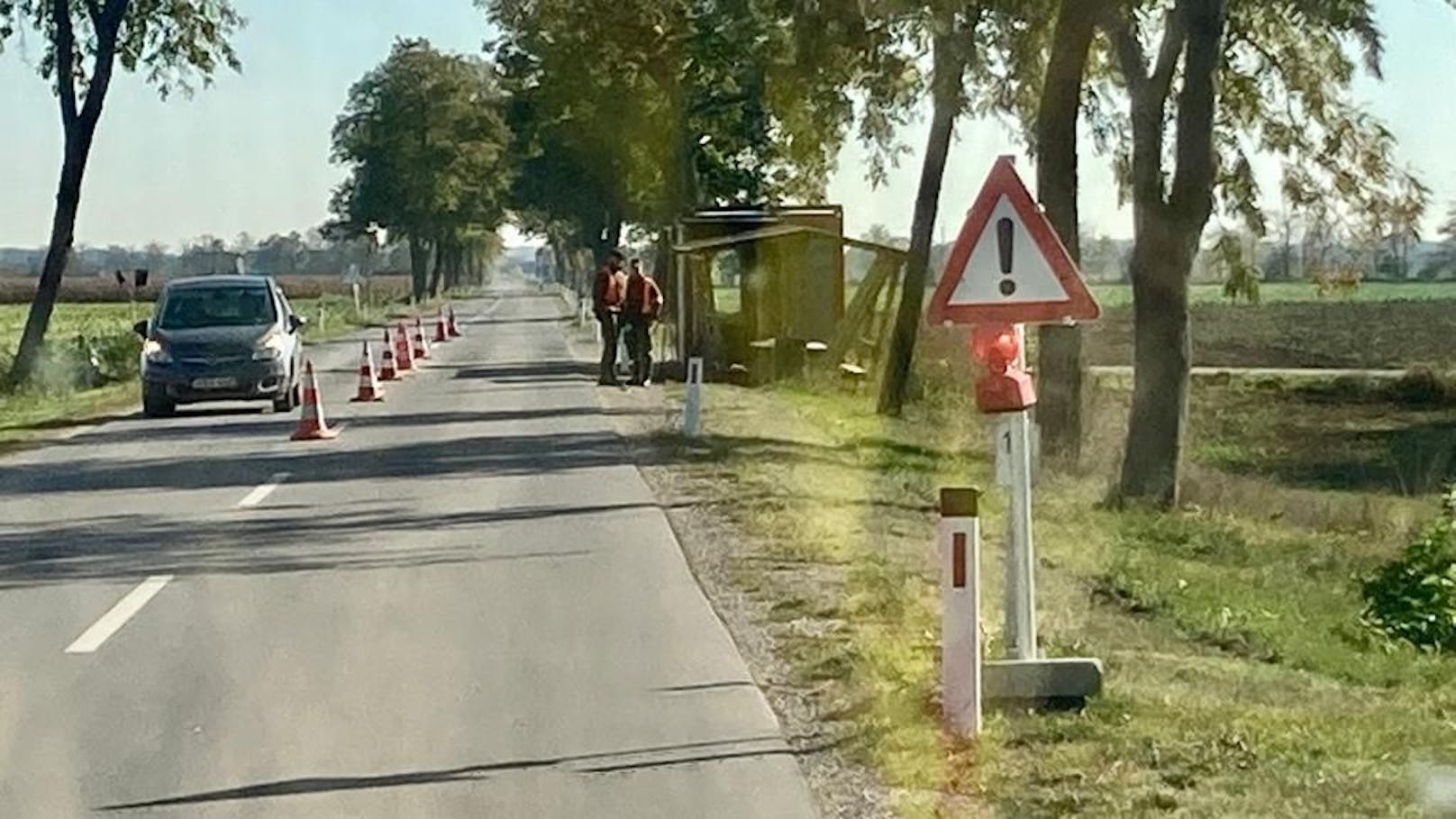 Grenzkontrollen in Deutsch-Jahrndorf gibt es sporadisch.