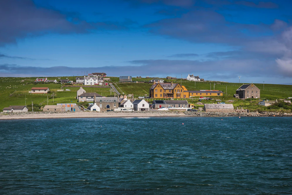 Kein Internet und Telefonie: die Shetland-Inseln im Norden Schottlands.