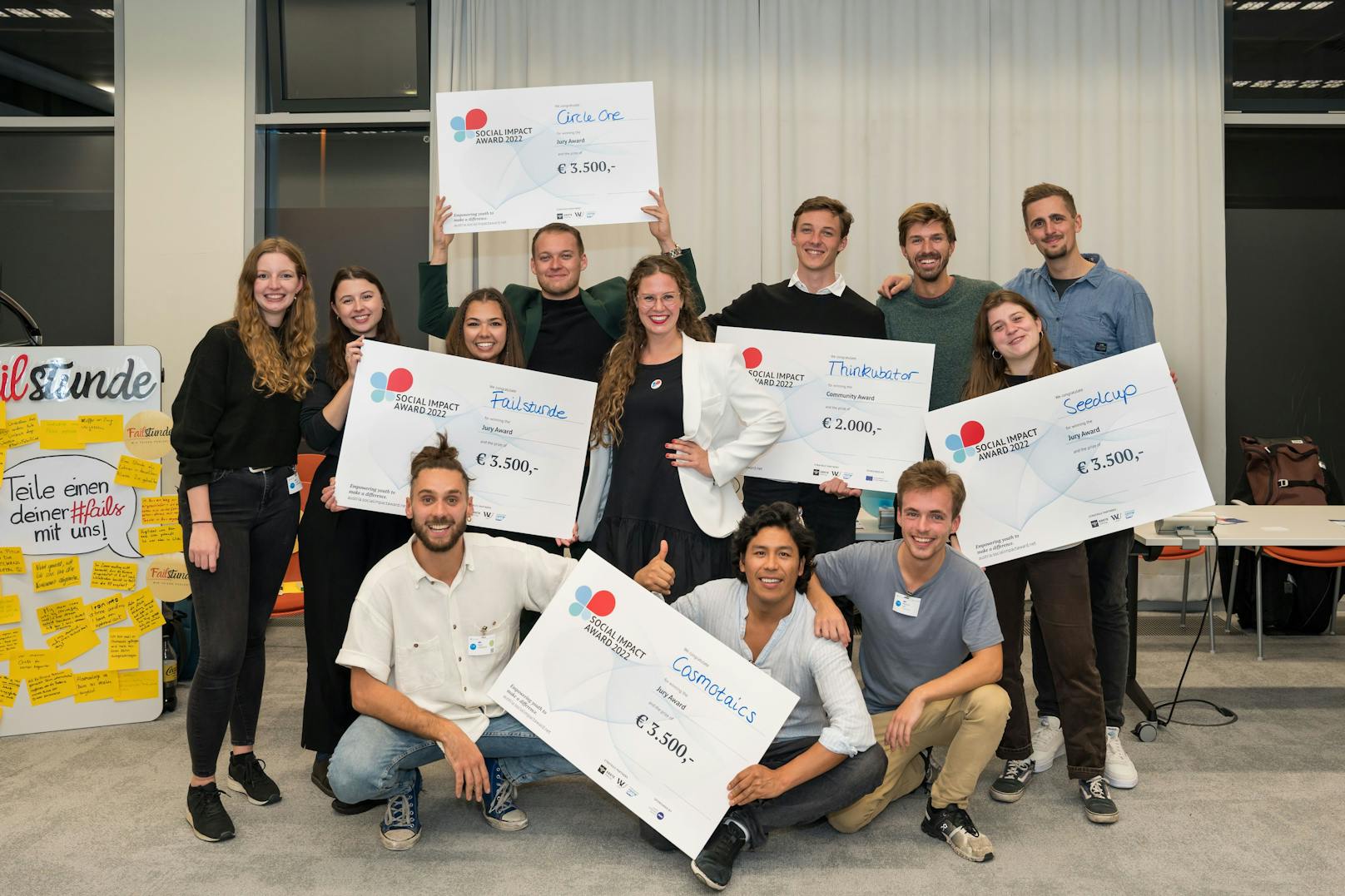 Preisverleihung für die besten Impact Start-ups in Österreich 2022.