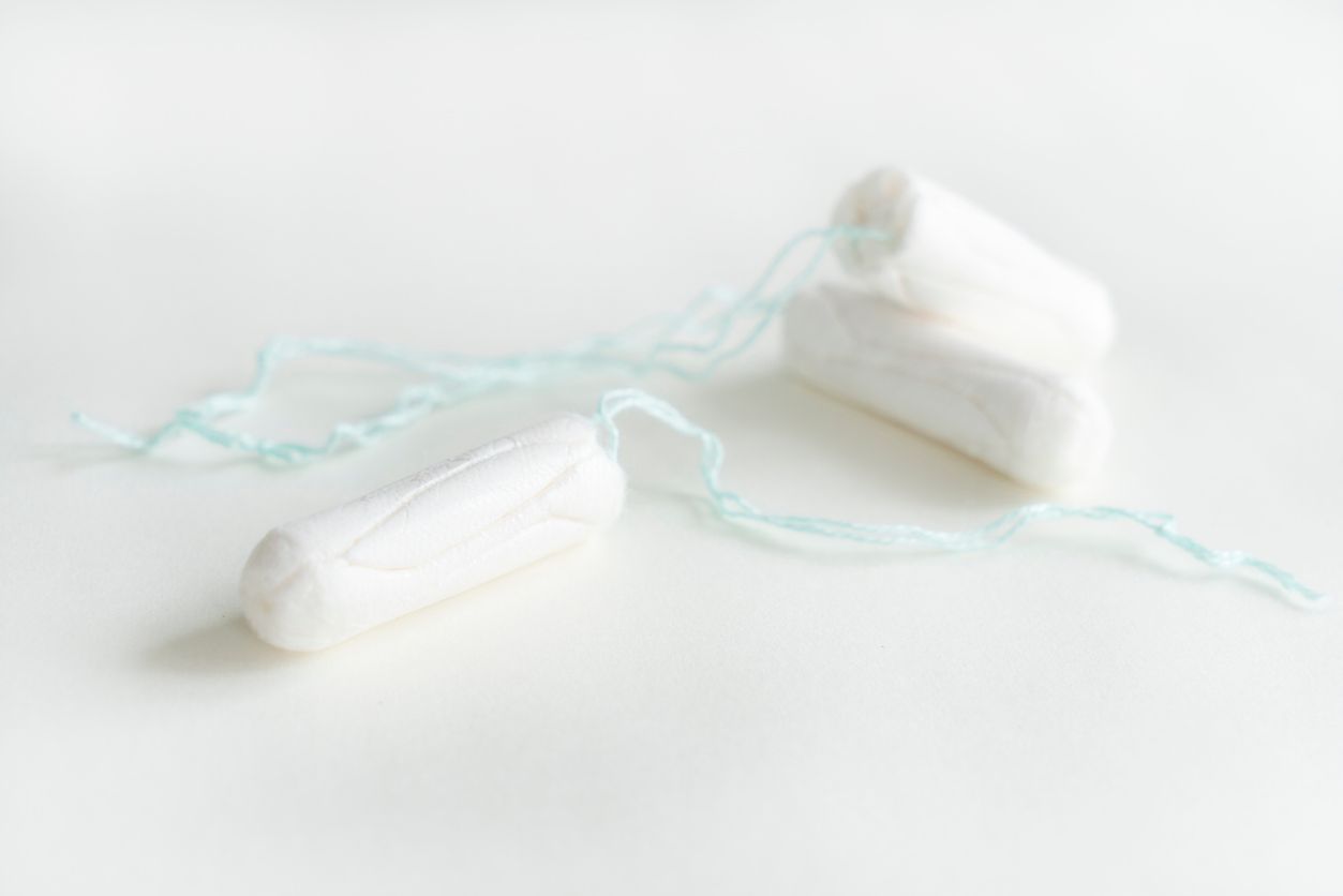 Tampon on White Background