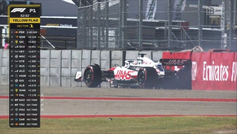 Antonio Giovinnazi sorgte für eine schnelle Rote Flagge. 