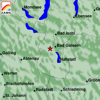 Im Salzkammergut hat sich ein schwaches Erdbeben ereignet.