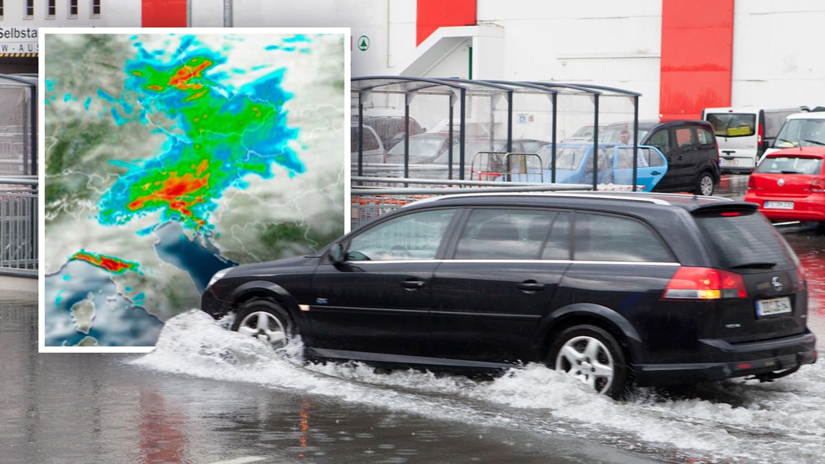 Eine Unwetterwalze bringt viel Regen nach Österreich. 