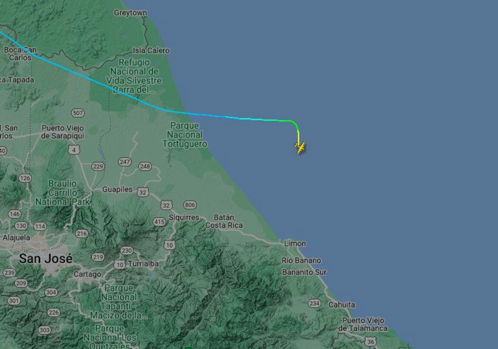 Das Kleinflugzeug verschwand mit der deutschen Unternehmerfamilie an Bord plötzlich vor der Küste Costa Ricas.