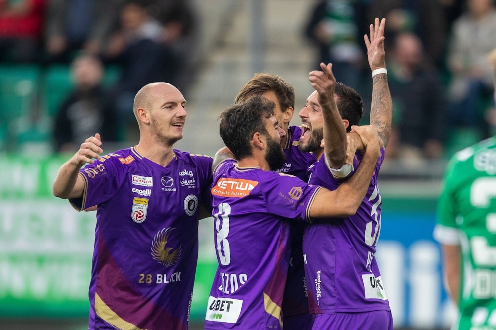 Markus Pink trifft gegen Rapid. 