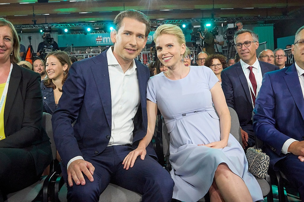 Sebastian Kurz und seine Lebensgefährtin Susanne Thier