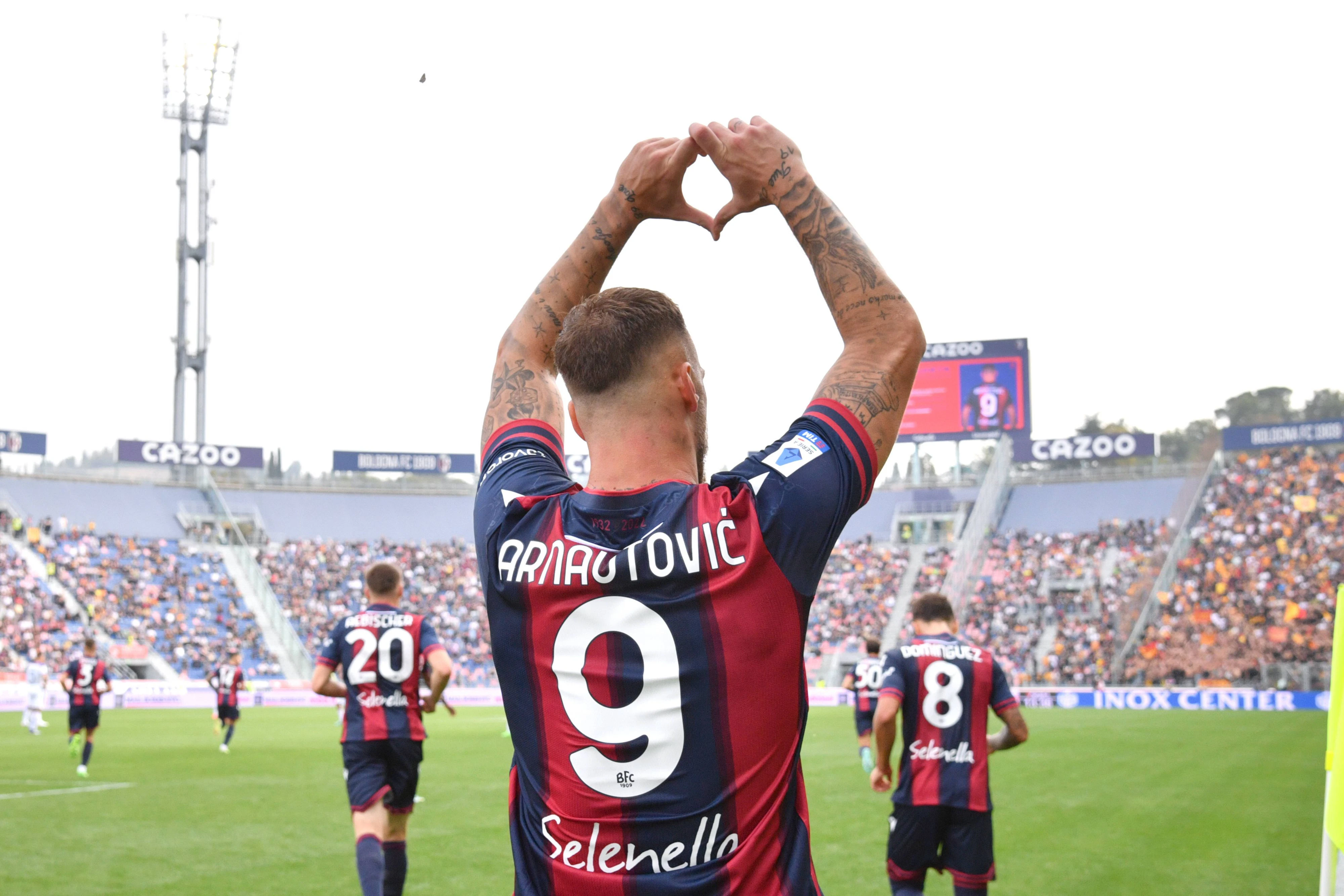 Marko Arnautovic jubelt über den Heimsieg und sein Tor.