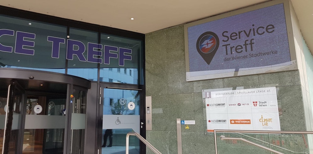 Das Wien Energie Servicezentrum kämpf weiterhin mit hohem Andrang.