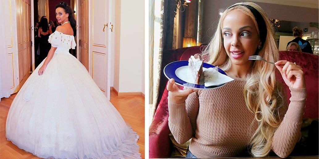 Bahati "kolibri" Venus gönnt sich ein Stück Sisi-Torte.