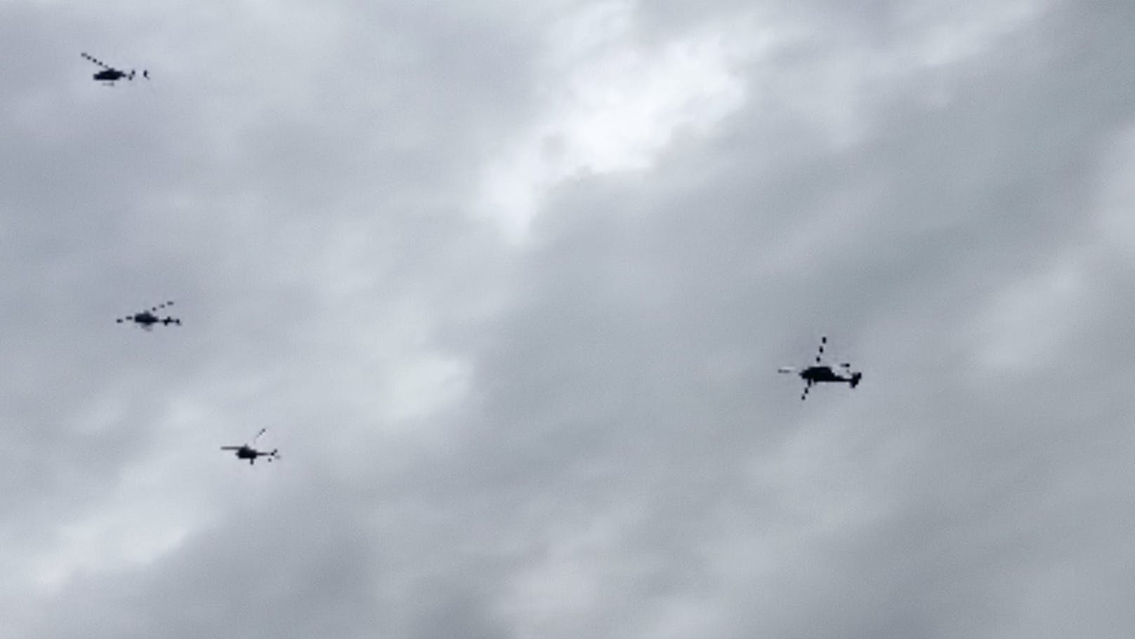 Hubschrauber kreisen über Wien – hier landen sie 