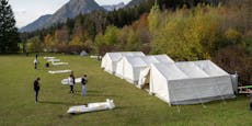 Erste Asylwerber in Tiroler Zelten untergebracht