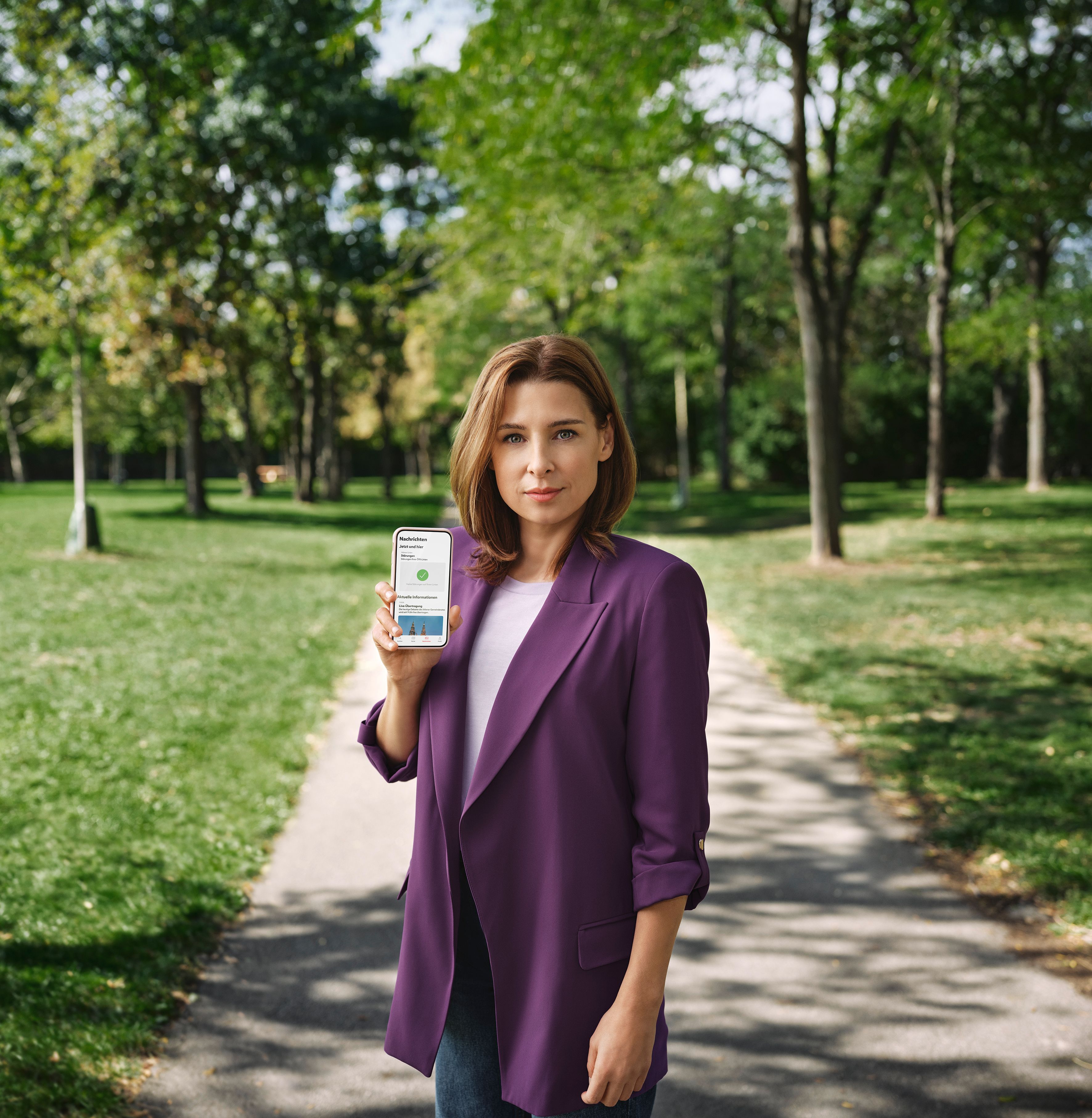 TV- und Serienstar Martina Ebm wirbt für die Wien App