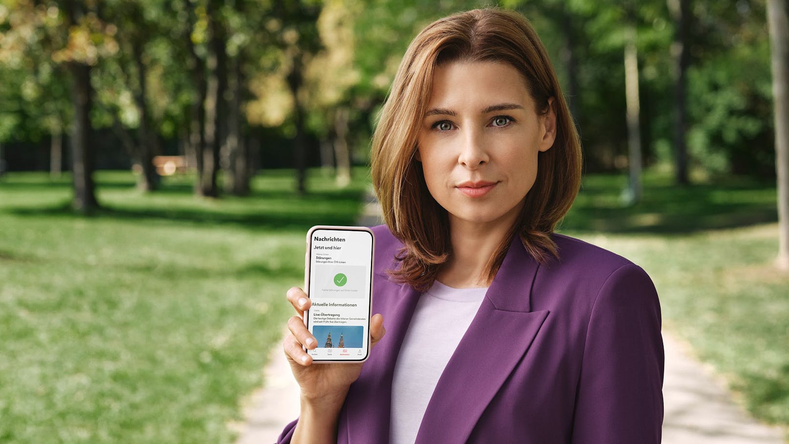 TV- und Serienstar Martina Ebm wirbt für die Wien App