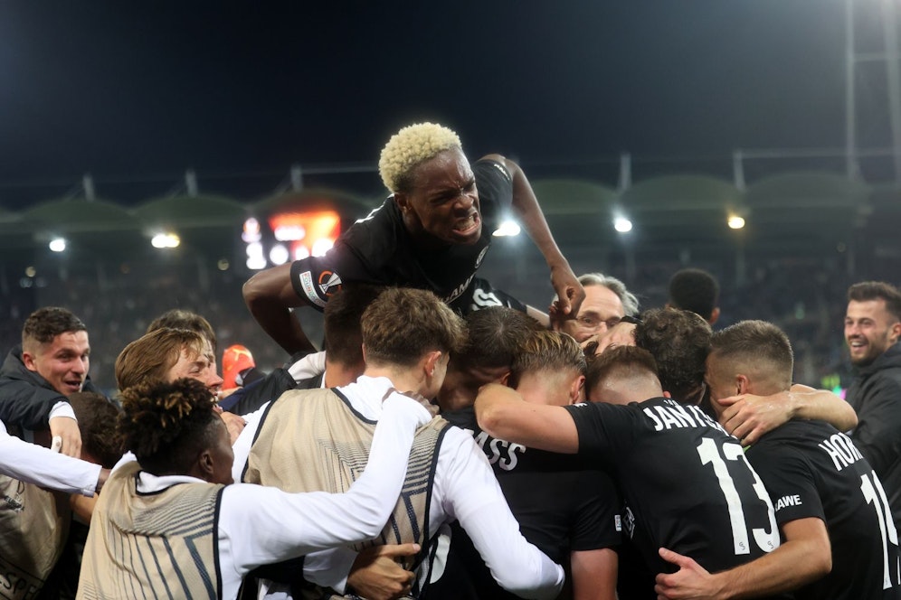 Sturm Graz gewinnt gegen Feyenoord Rotterdam. 