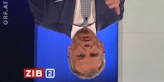 ORF-Star Armin Wolf steht in der ZIB2 plötzlich Kopf
