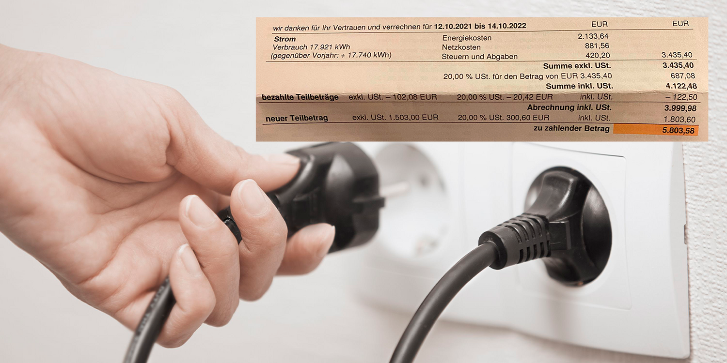 Donnerstagnacht zog Leserreporter Markus die Horror-Jahresabrechnung aus dem Postkastl. 