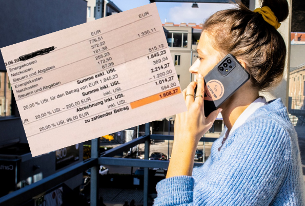 Wegen ihrer hohen Nachzahlung kontaktierte Julia die Caritas.