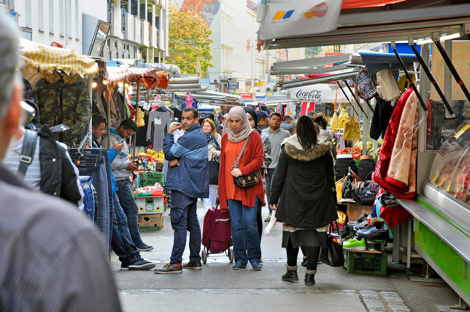 Der Brunnenmarkt in Ottakring gilt schon lange als Multikulti-Hotspot in Wien.&nbsp;