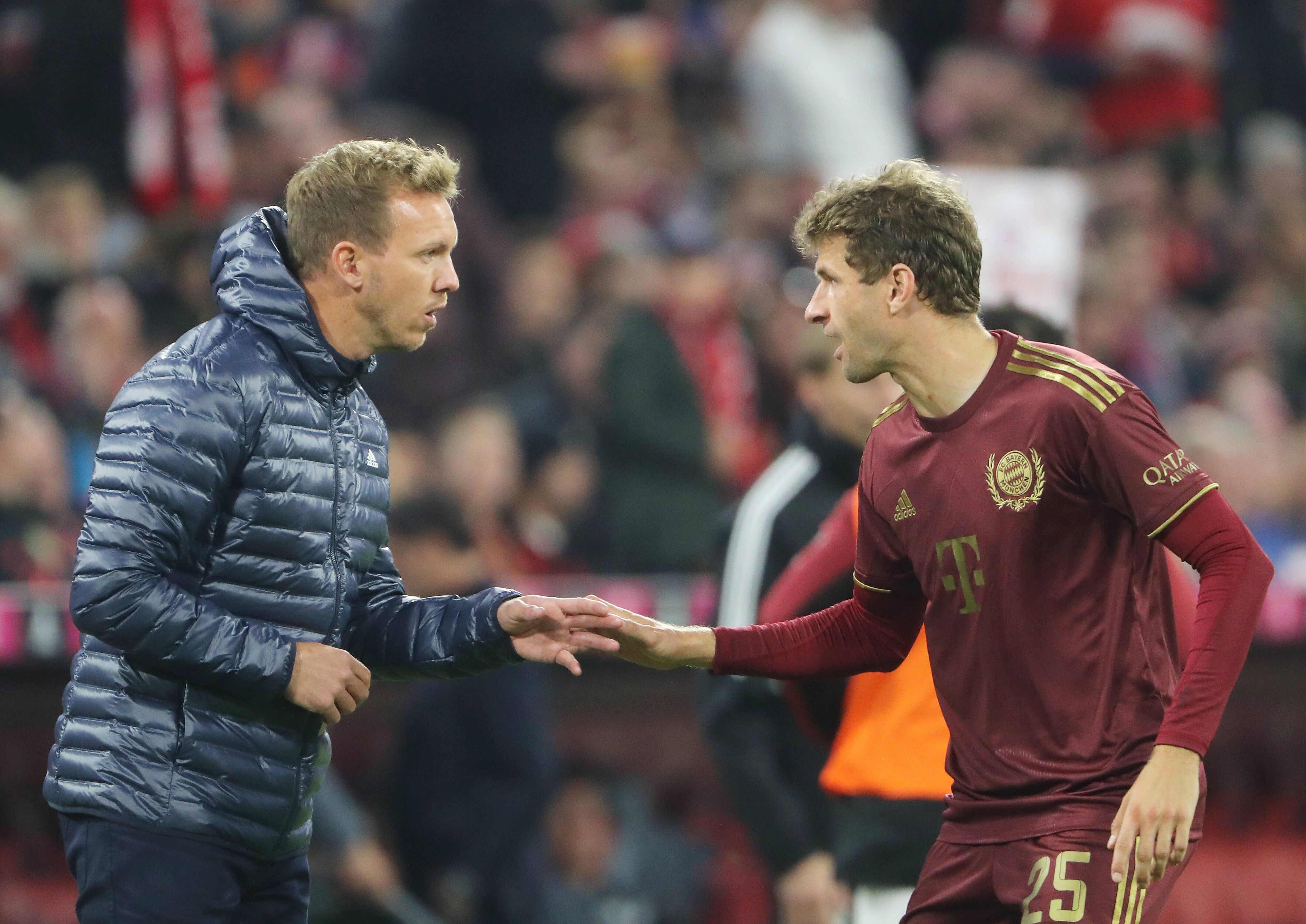 Bayern-Coach Julian Nagelsmann gibt Thomas Müller eine Pause. 