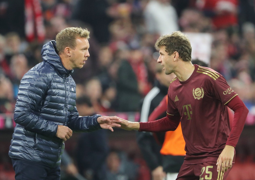 Bayern-Coach Julian Nagelsmann gibt Thomas Müller eine Pause. 