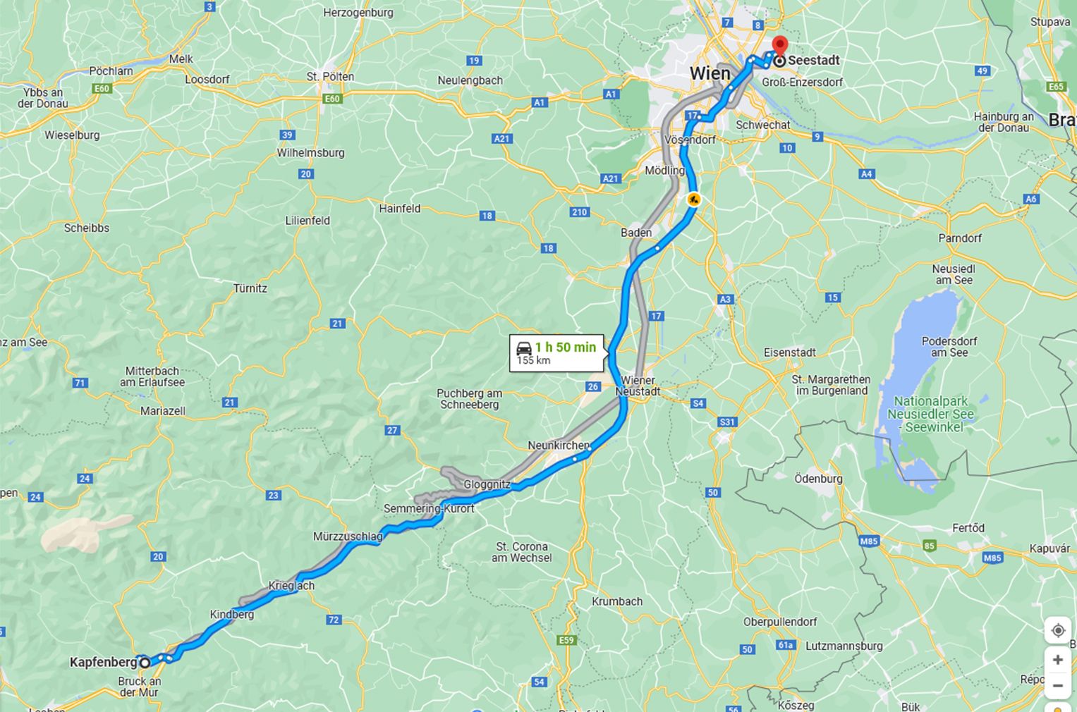 Eine ganz schöne Strecke, hat Katerchen "Pauli" hinter sich.