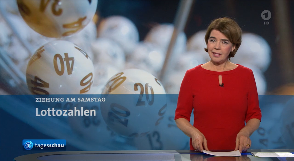 In den Hauptnachrichten wurden die falschen Lottozahlen angezeigt.