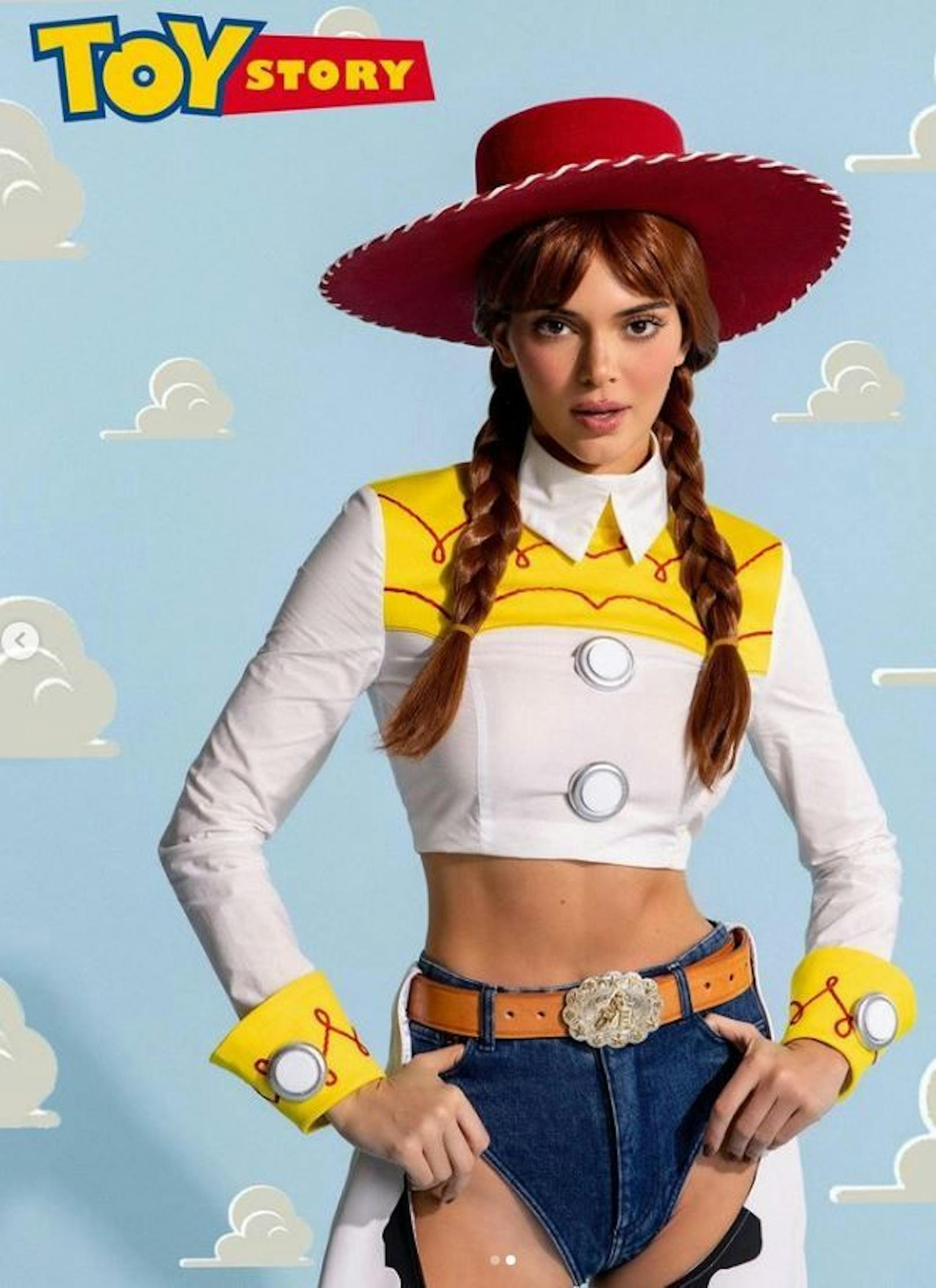 Kendall Jenner als Woody von Toystory