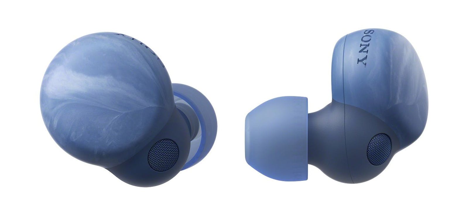 Sony präsentiert die LinkBuds S "Earth Blue" mit einem einzigartigen Design, hergestellt aus recycelten Plastikwasserflaschen.