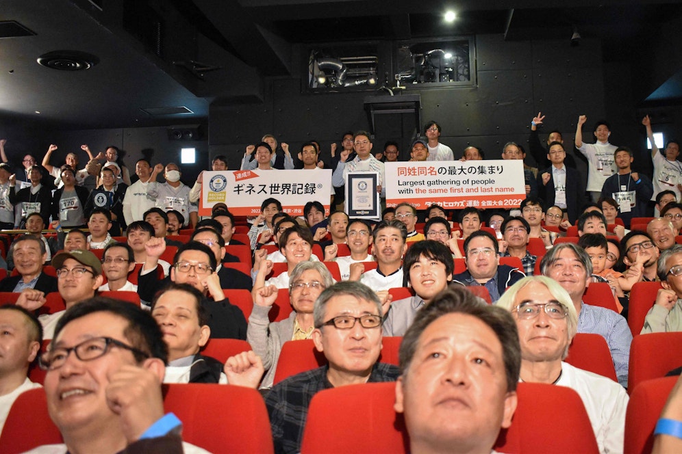 In Tokio trafen sich am Samstag 178 mit dem gleichen Namen: Hirokazu Tanaka. Weltrekord!