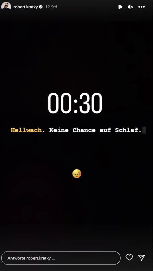 Halb eins und Kratky ist noch putzmunter. 