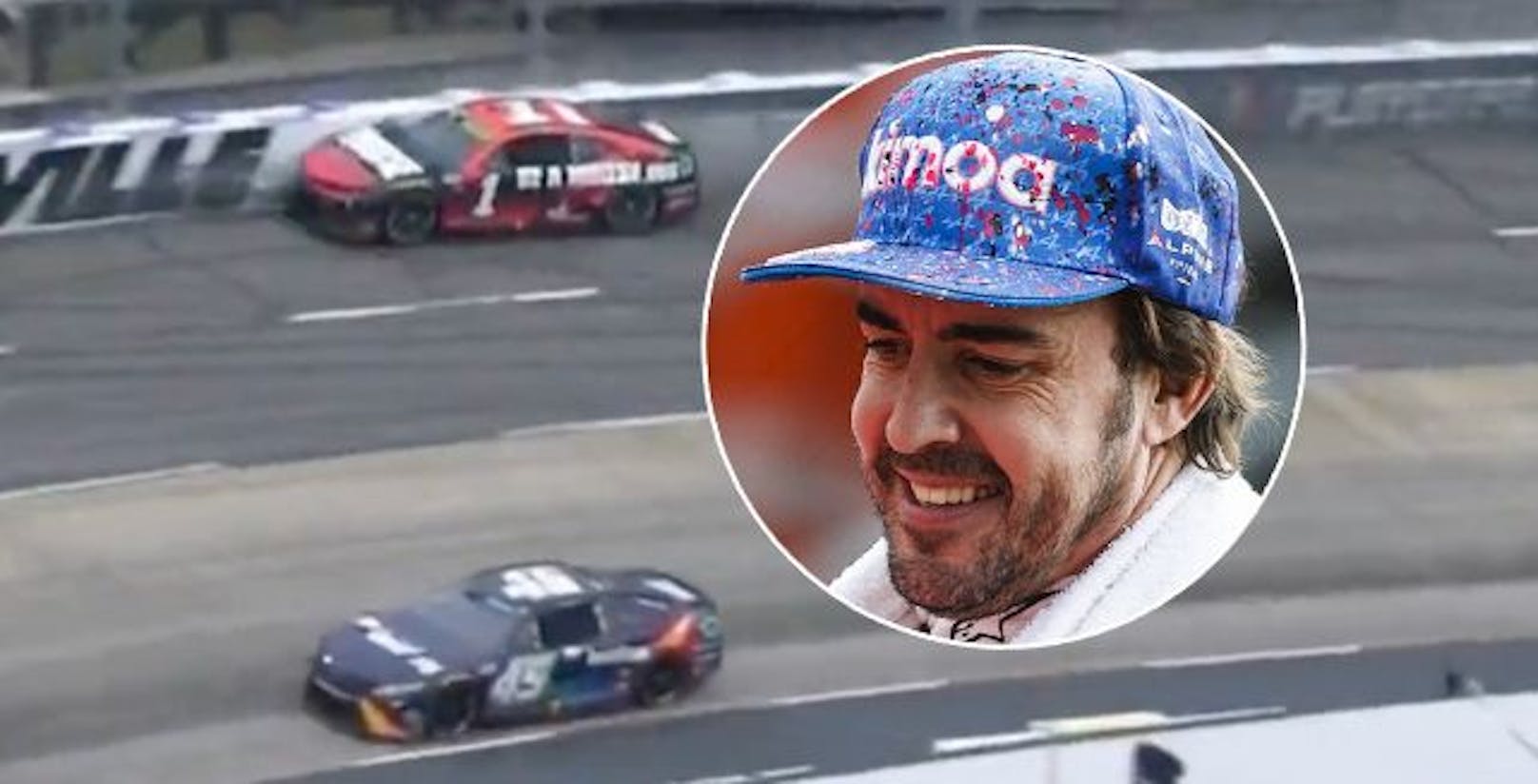 Fernando Alonso staunt über ein NASCAR-Manöver.