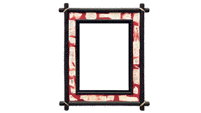 Das ist der gefälschte Rahmen von André Heller.